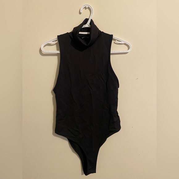 ZARA Women’s Black Turtleneck Bodysuit Size US Medium - Picture 1 of 5